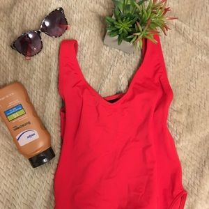 Red Cheeky One Piece